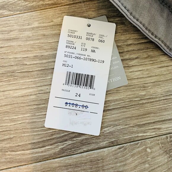 Laura Plus Women’s Pants 24 Grey With Pearls Plus Size - Picture 7 of 13